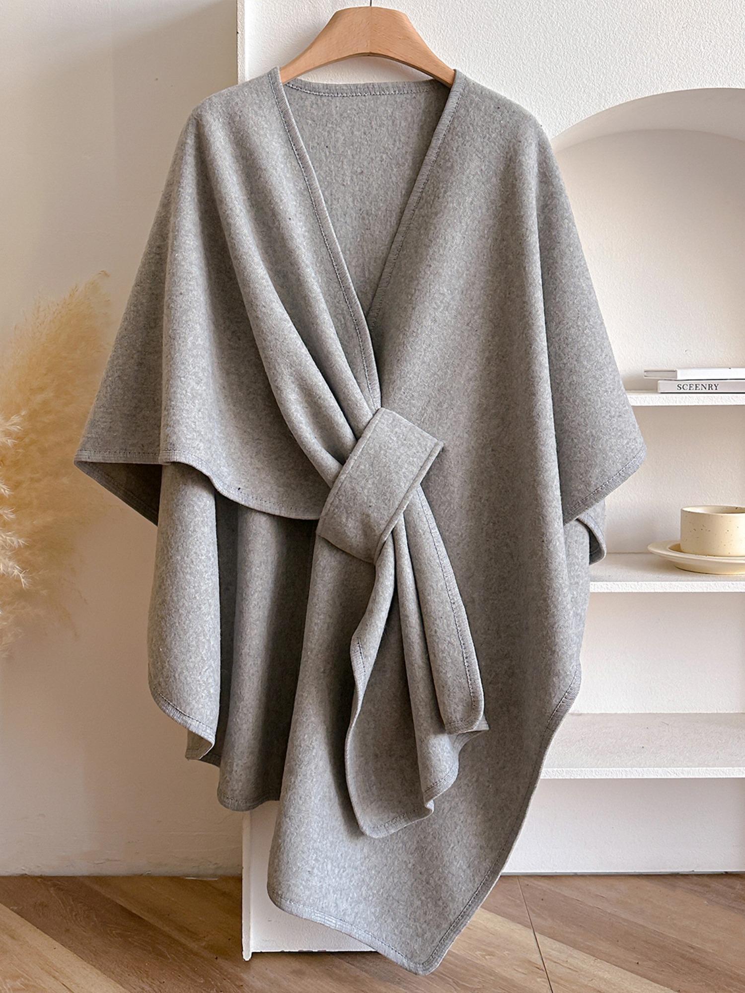 Women's Fall Winter Fashion Solid Color Shawl, Trendy Solid Shawl, Warm Comfortable Scarf, Casual Multifunctional Wrap for Autumn/winter Decor