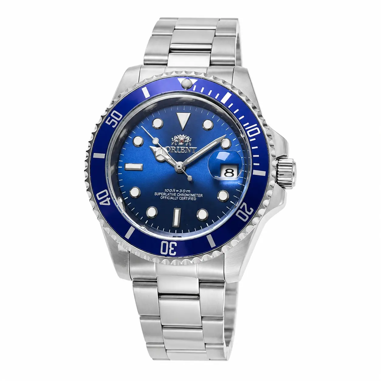 Men’s Automatic Classic Sub-Style Stainless Steel Diver Watch - 100M Water Resistant, Luminous Rotating Bezel, Date Display, 3 Colors (Blue, Green, Black), Ideal Gift for Men (Father, Husband, Boyfriend)