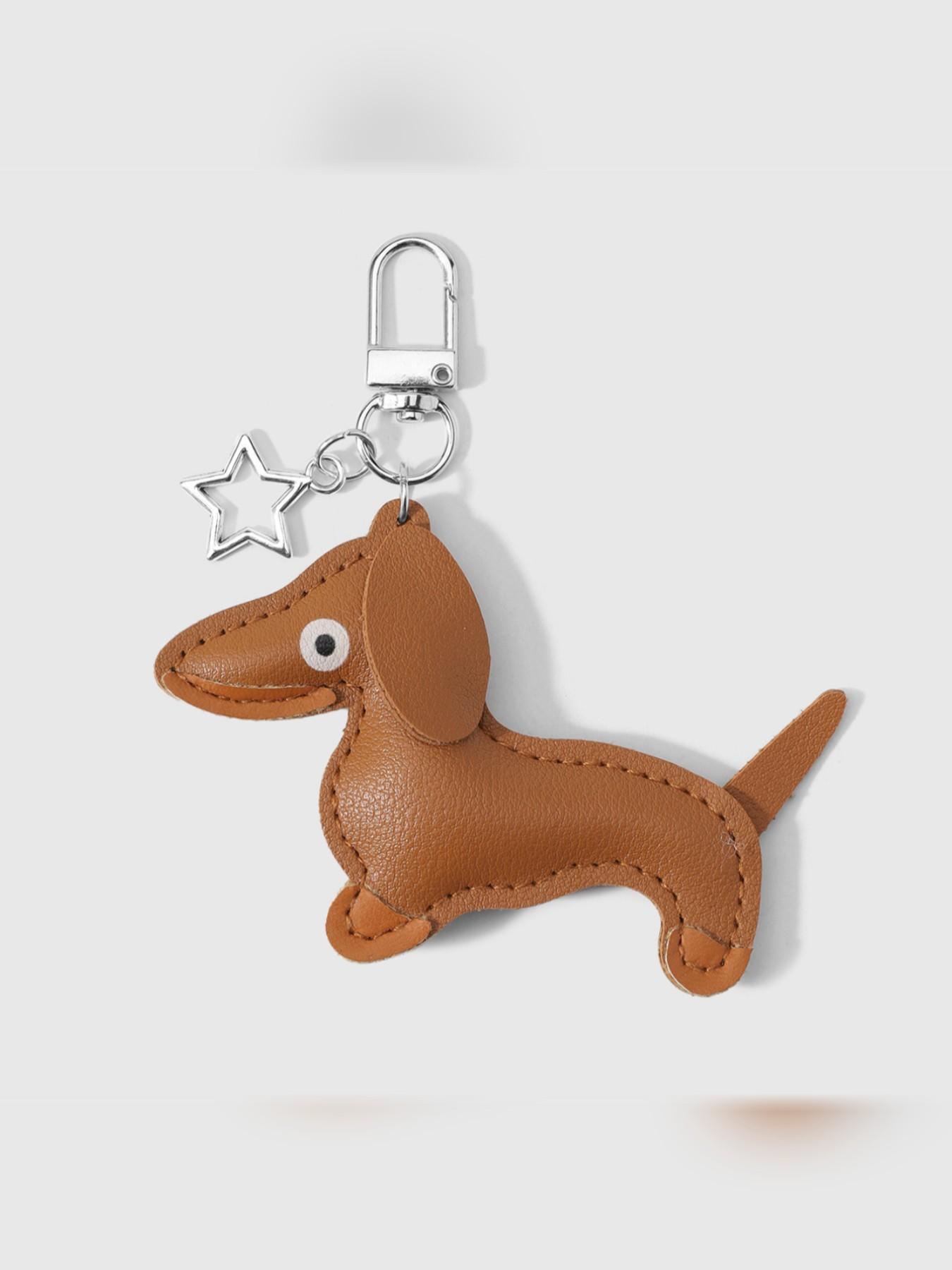 Cute Pug Dog Bag Charm, Marais Style Keychain Accessory, Animal Pattern, Casual Fashion, Suitable for All Seasons