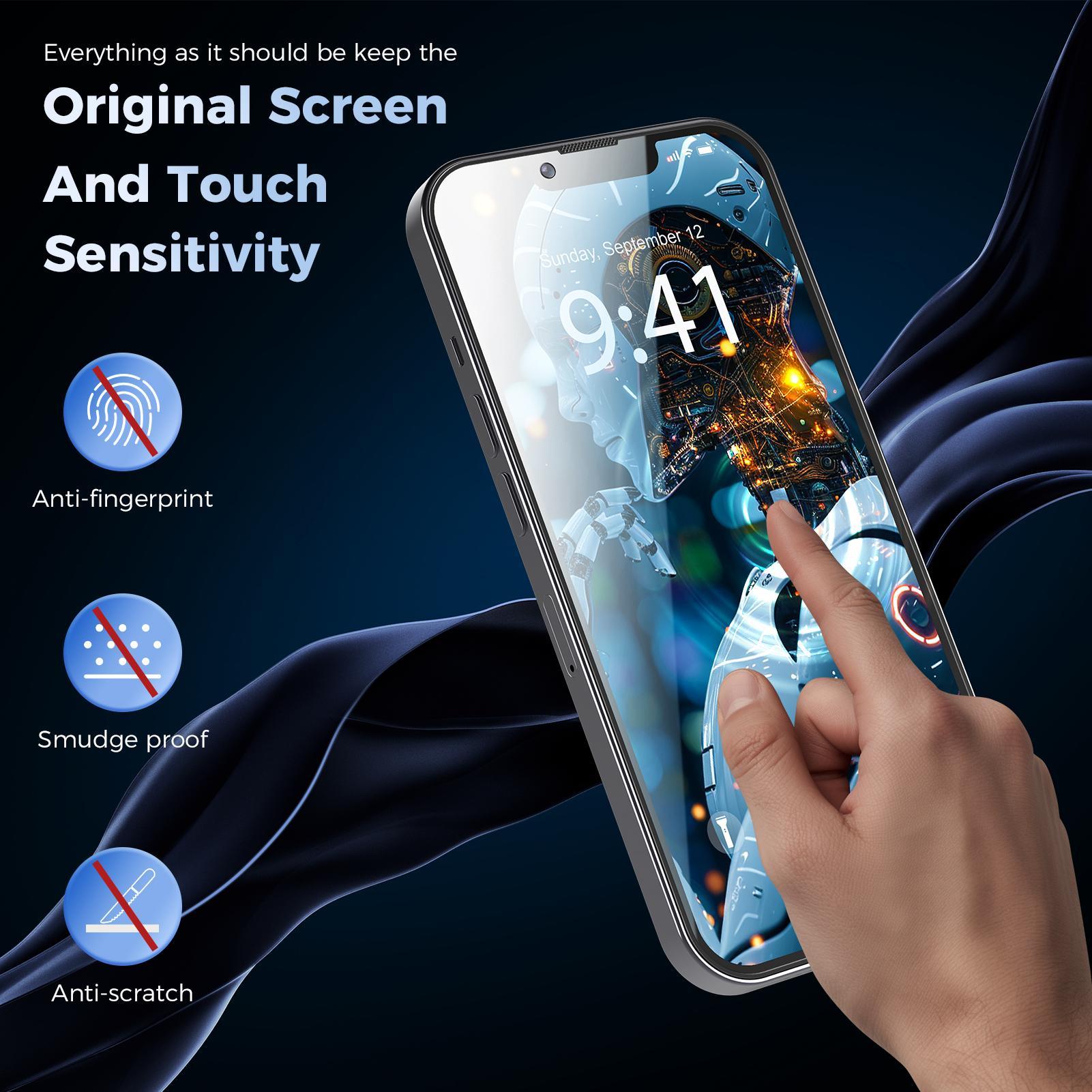 VANOTOM Anti-peeping Tempered Glass Screen Protector, 2pcs/set Full Screen Coverage Protective Film, Durable Phone Screen Protector for iPhone 6 7 8 X 11 12 13 14 15 Plus 15 Pro Max,High definition tempered film