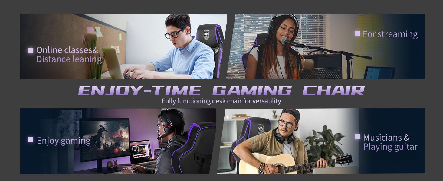 【Black Friday Special】High-end Multifunctional Adult Gaming Chair with Footrest, Reclining Computer Chair, Adjustable Height Massage Feature, Gaming Chair, Large High-Back Gaming Chair, Ergonomic Heavy-Duty Computer Gaming Chair, Supports 300 lbs V3009A