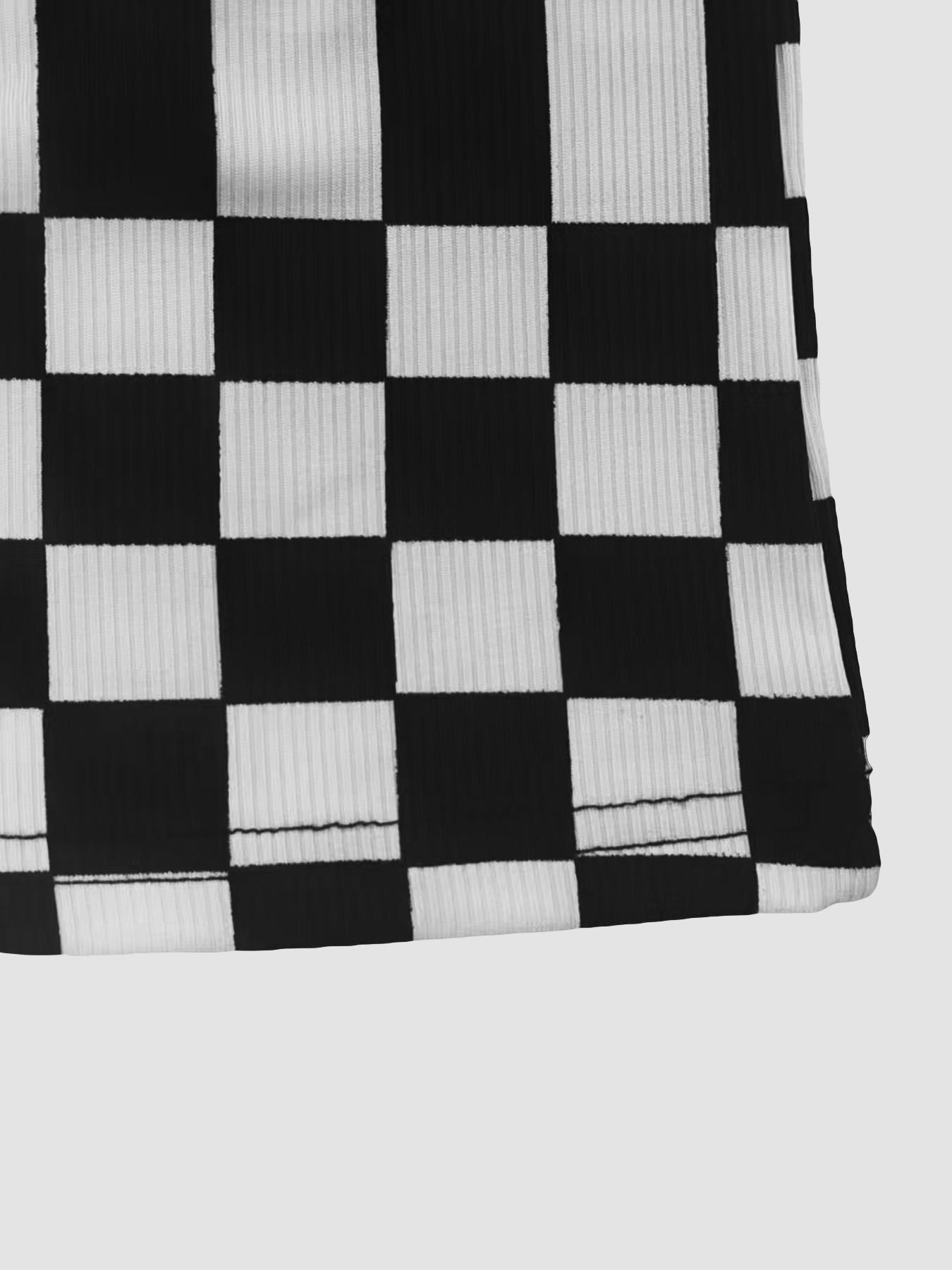 Women's Plaid Straight Leg Casual Loose Long Pants, Comfortable High Waist Trousers for Daily Wear, Stylish Ladies' Clothing