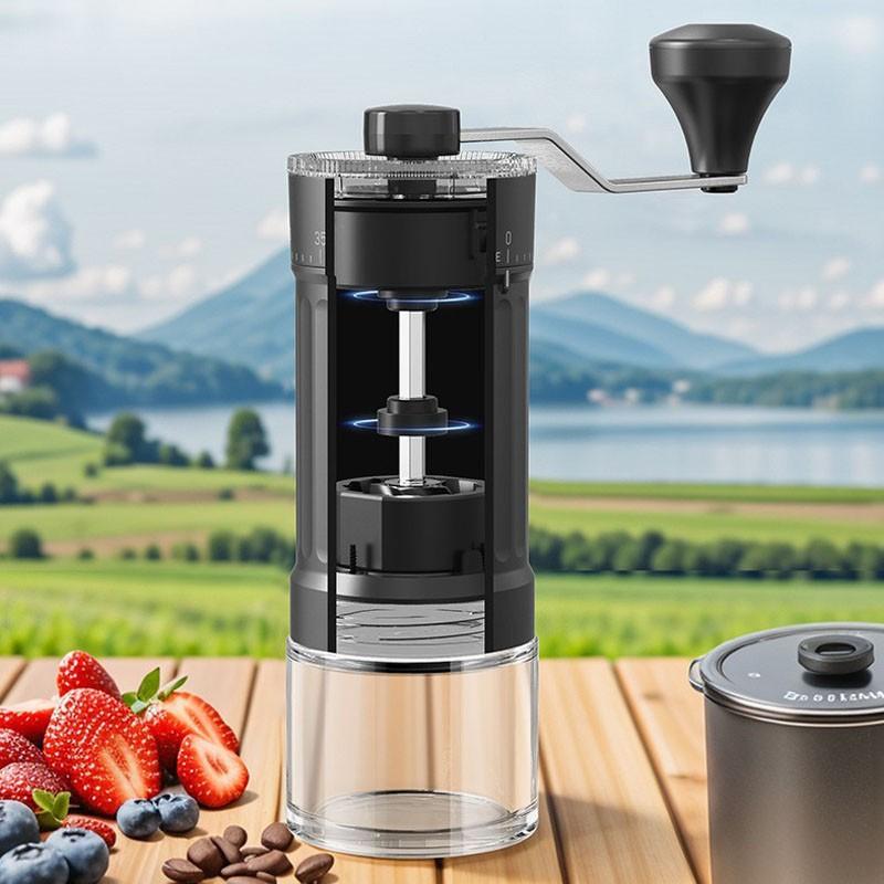 Manual Coffee Grinder, Handheld Espresso Mill, Portable Grind Machine, Ideal for Home & Office Use, Easy-To-Use Coffee Tool