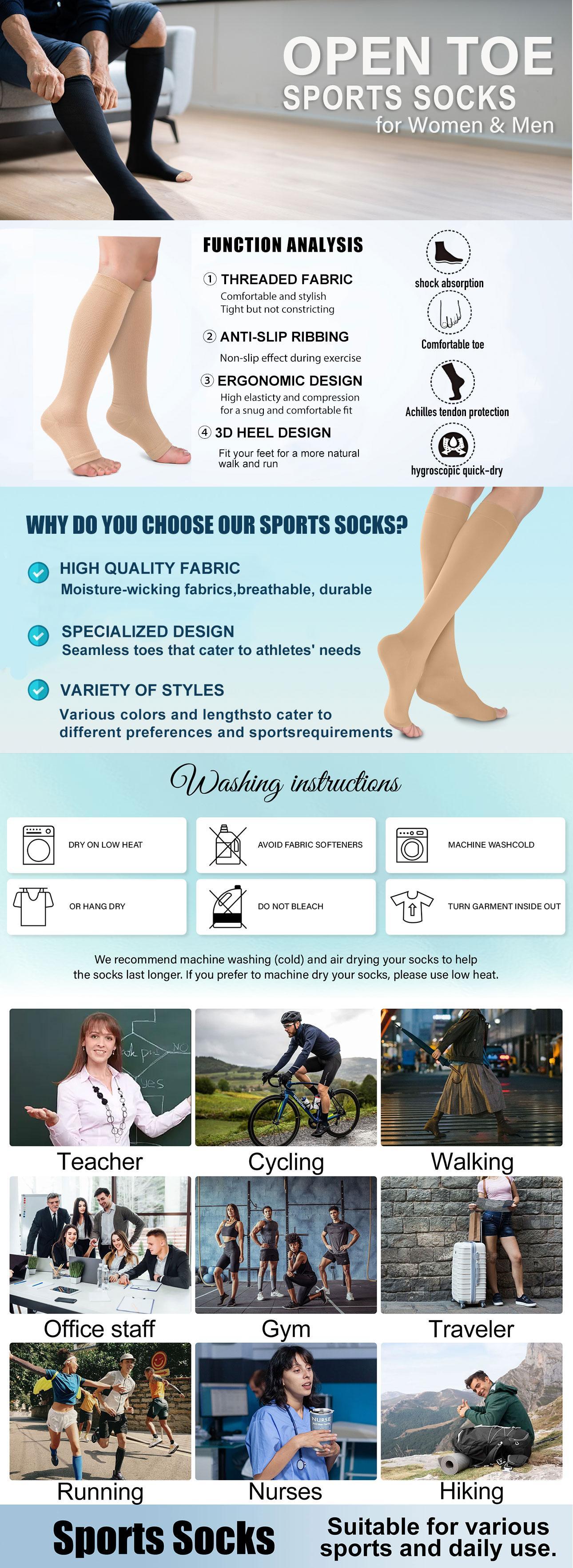 ISUNIE Compression Toe Socks for Men & Women – Knee-High for Running, Hiking, Climbing & Daily Use – Ideal for Athletic Performance & Holiday Gifts ISUNIE Compression Toe Socks for Men & Women – Knee-High for Running, Hiking, Climbing & Daily Use – Ideal for Athletic Performance & Holiday Gifts