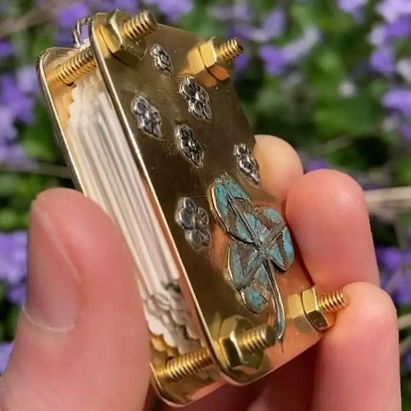 Mini Floral Pressing Tool, Handmade Mini Floral Press Box, Ideal for Specimen Making, Bookmark Crafting, Scrapbooking, Mother's Day Gift