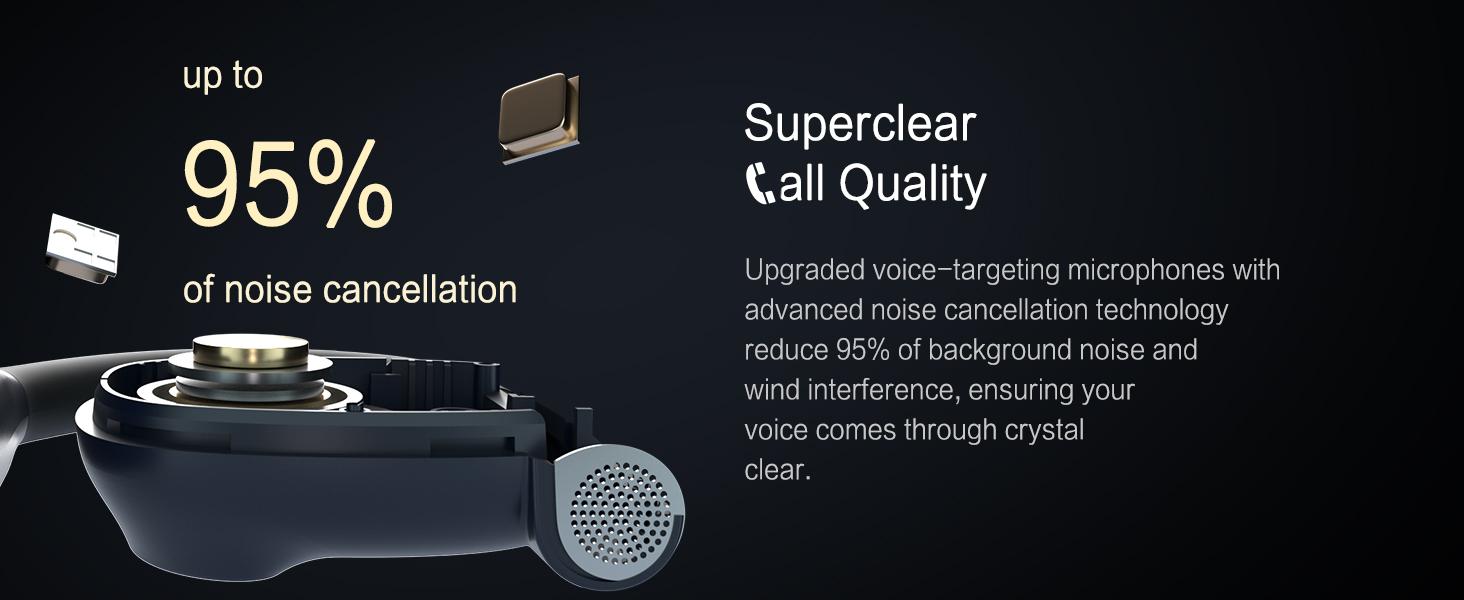 Open Ear Headphones,80H Playtime Air Conduction Earbuds w/Fast Charging, 16.2mm Hi-Fi Audio Drivers, Physical Buttons, ENC Mic, IPX5 Waterproof, Bluetooth 5.4, 2025 Upgrade for Workout White Open Ear Headphones,80H Playtime Air Conduction Earbuds w/Fast Charging, 16.2mm Hi-Fi Audio Drivers, Physical Buttons, ENC Mic, IPX5 Waterproof, Bluetooth 5.4, 2025 Upgrade for Workout White