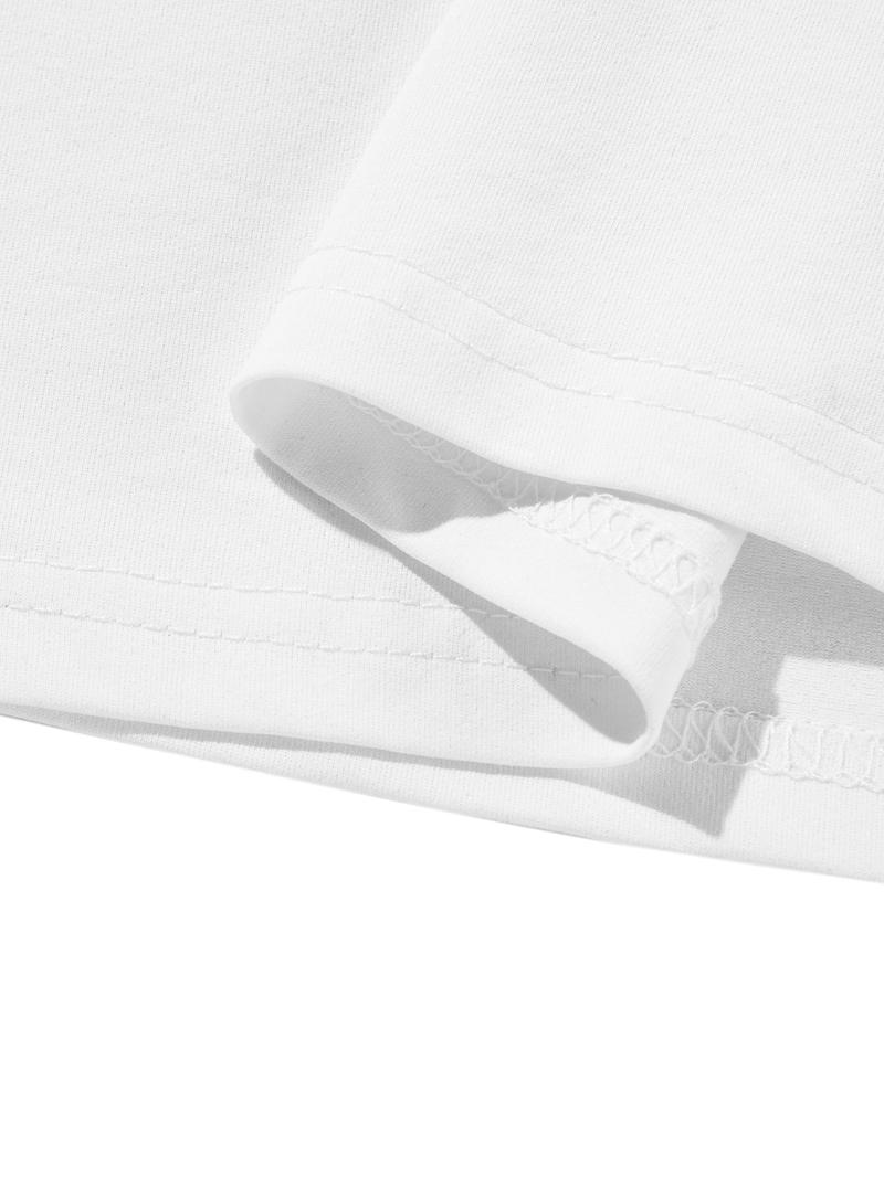 Men's Regular Fit Solid Drop Shoulder Half Sleeve Tee, Casual Comfy Round Neck T-shirt for Summer, Fashion Men's Top for Daily Wear