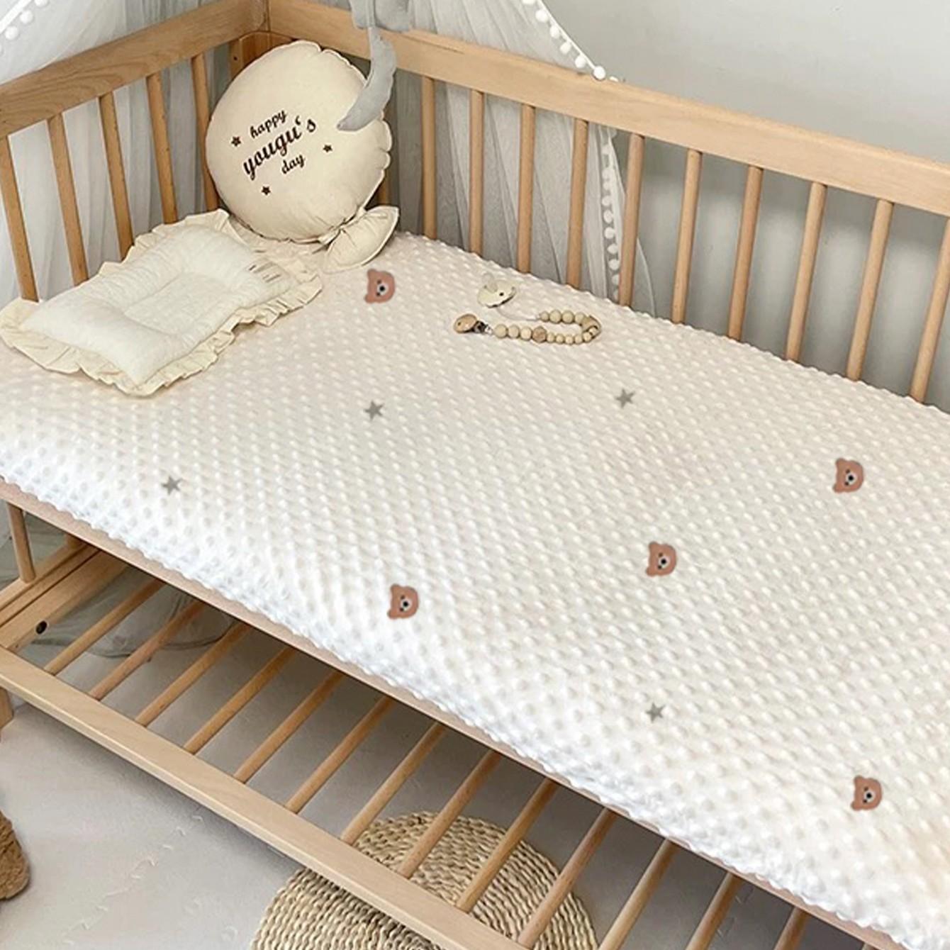 Style Baby Bed Cribs Fitted Crib Sheets Set, Soft Plush Material, Soft Bedding, Available in Multiple Sizes, Ideal for Newborns & Toddlers