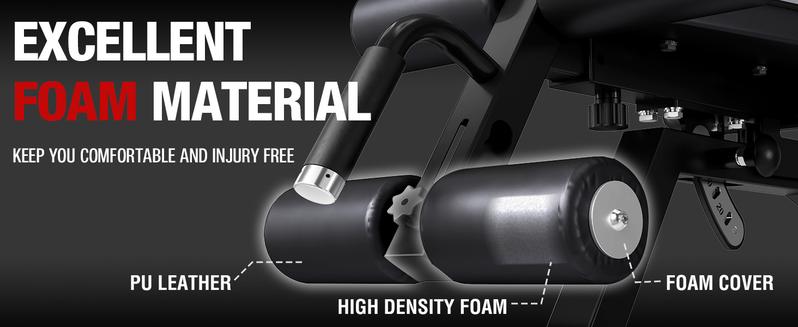 MIKOLO Adjustable Weight Bench, Workout Bench Press Set, Removable Leg Support for Flat Incline Decline Sit Up Bench, Vertical Storage Space-Saving Multi-Functional Home Gym EquipmentMIKOLO