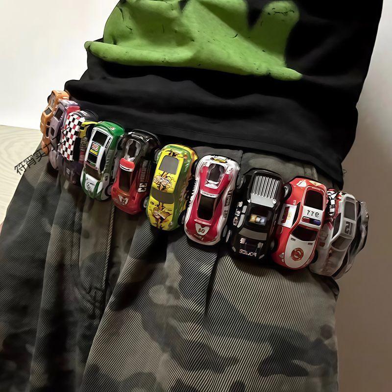 Colorful small car belt DIY same dopamine niche ins versatile jeans