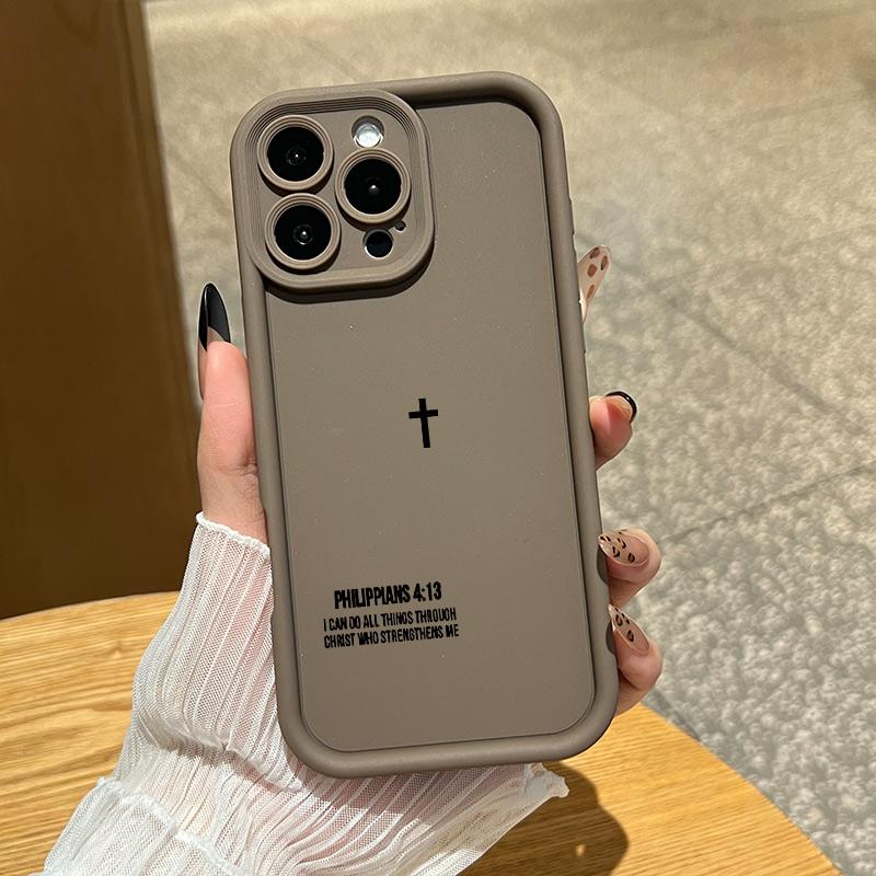 Bible text TPU mobile phone case for iPhone Samsung Galaxy 17Pro Max Air 16 15 14Plus 13 12 11 XR XS S25 S24 S23 S22 Shockproof Anti-Drop Phone Case Cute Gift for Her.HY19
