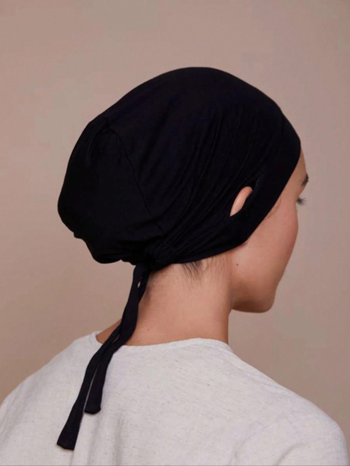 Women's Plain Hijab Cap Headscarf Turban, Soft Comfortable Daily Wear Accessory, Versatile Muslim Fashion Headwear for All Seasons