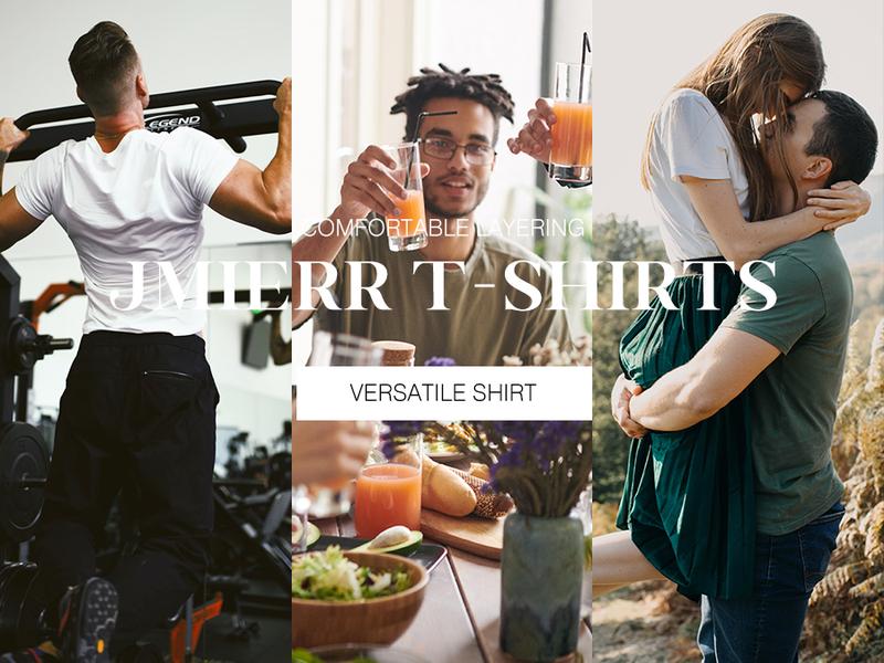 JMIERR Mens 3 Pack Cotton Hipster Hip Hop Longline Crewneck T-Shirt,Menswear Casual Tshirt Tops,TikTokShopfalldealsforyou