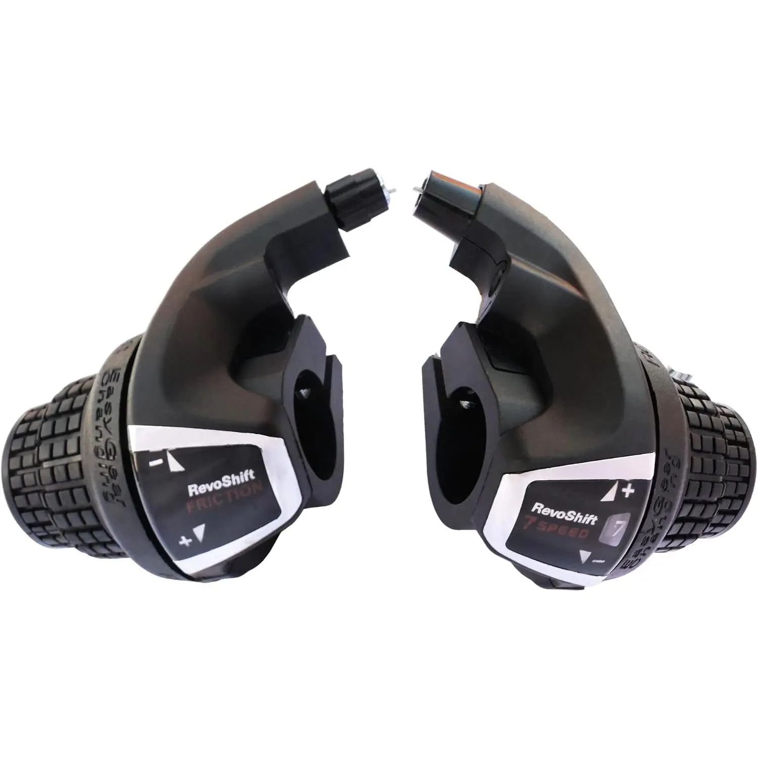 21 Speed  Twist Shifter Set 3x7 Speed Left Right Gear Shift Lever | 3x7 speed twist shifter set, left 3-speed and right 7-speed control, 22.2mm handlebar fit, shift cables included