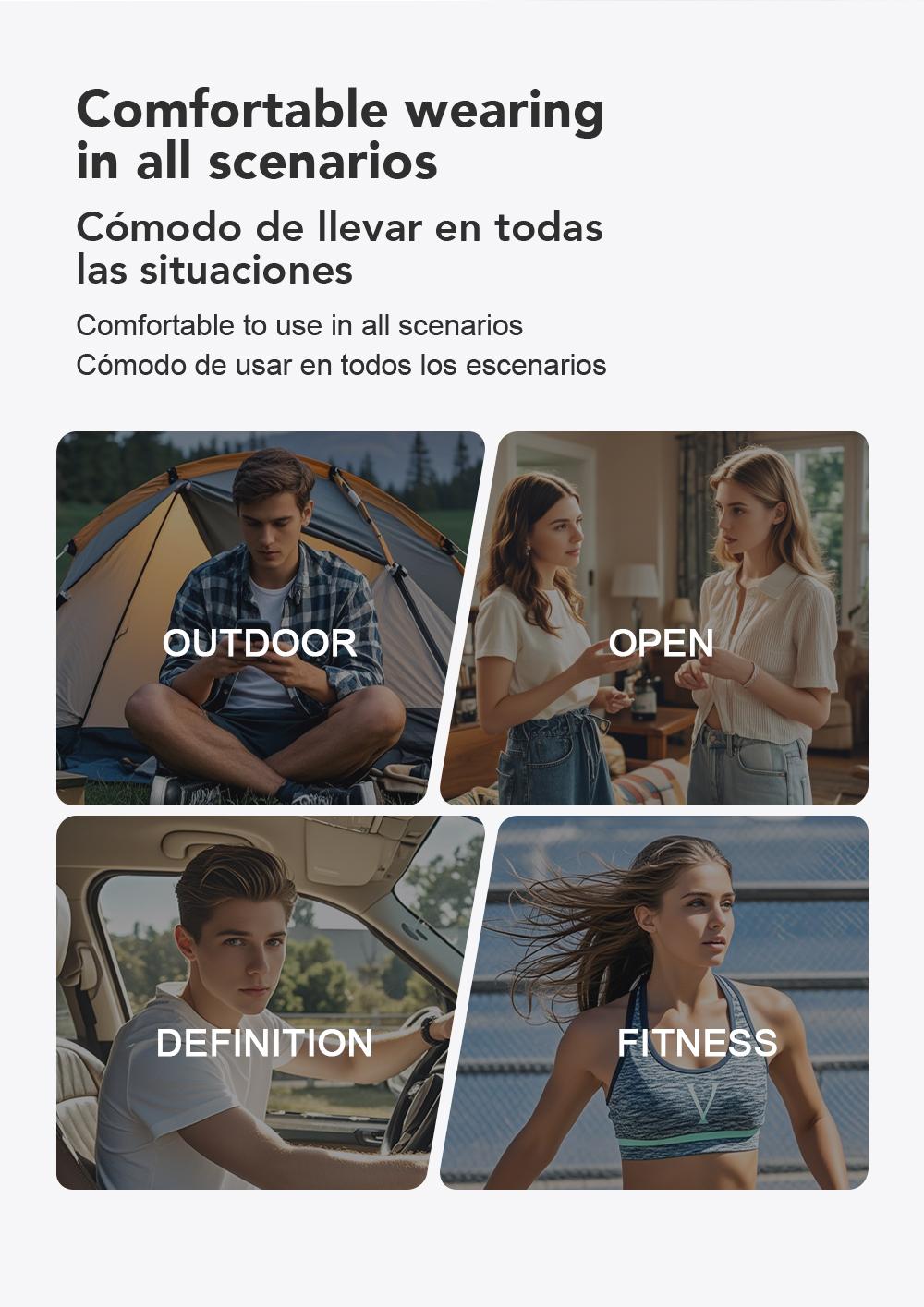 MINISO X15Pro Wireless Headphones Bluetooth 5.4 Sport Earphone Support 135 Languages HIFI Sound Quality