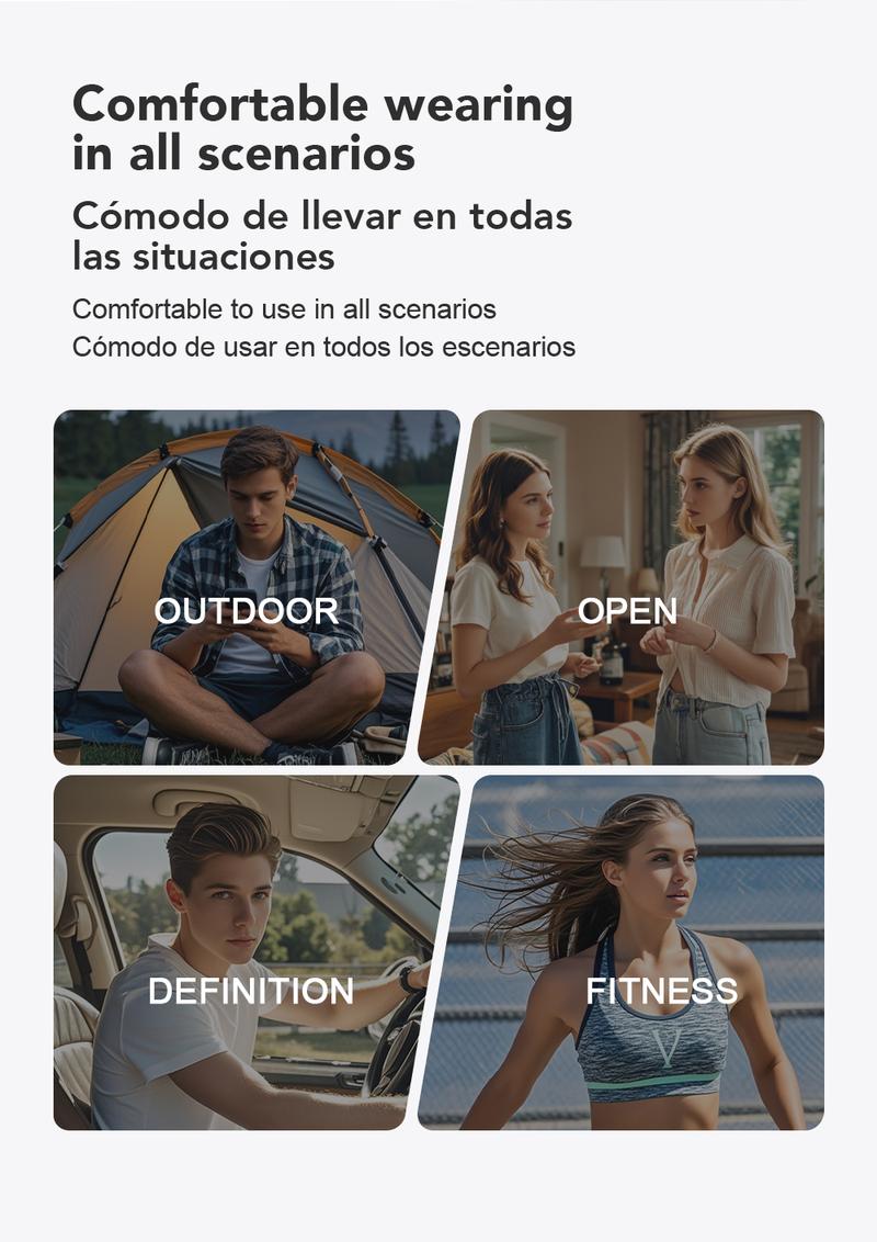 MINISO X15Pro Wireless Headphones Bluetooth 5.4 Sport Earphone Support 135 Languages HIFI Sound Quality