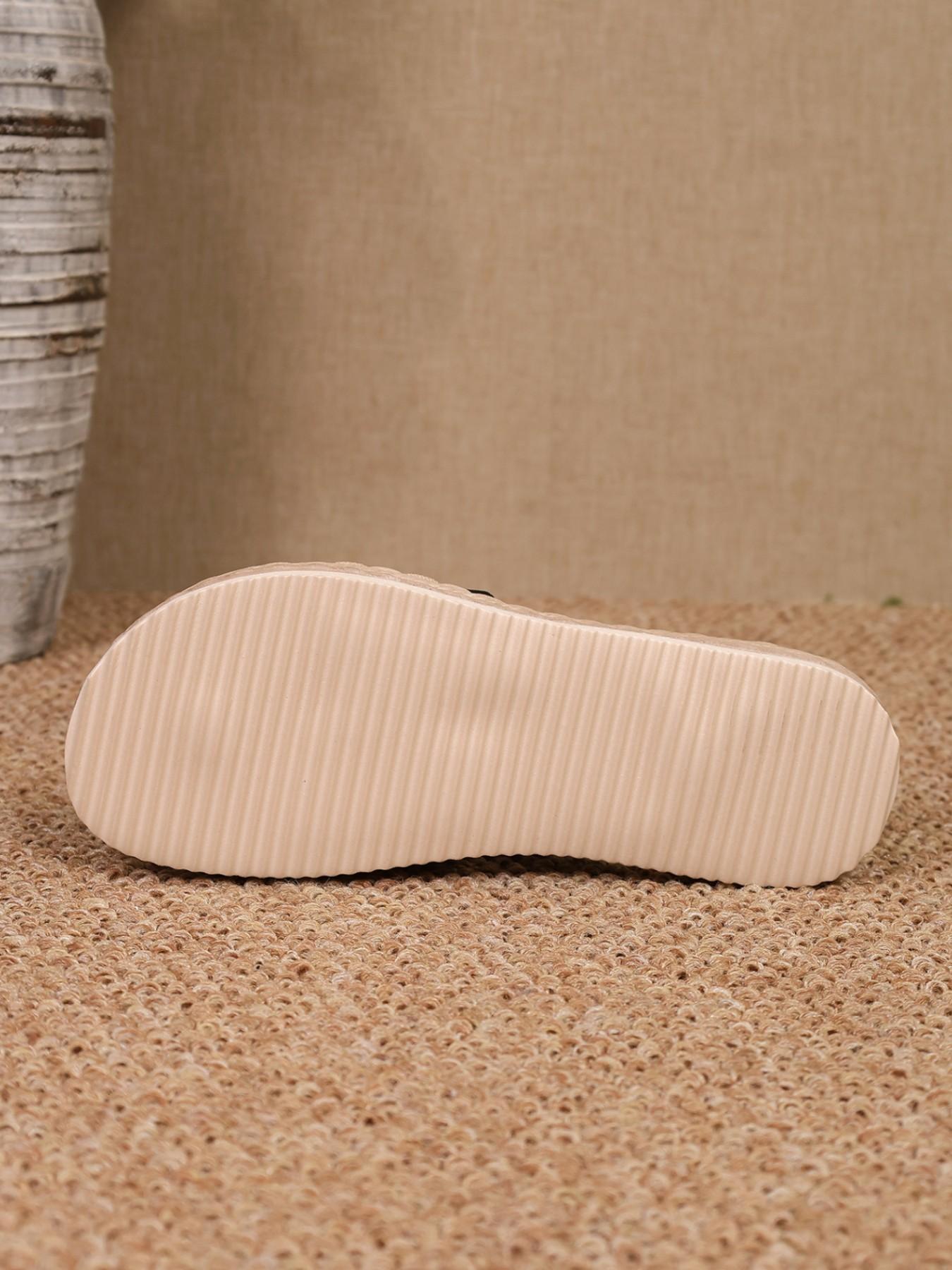 Women's Fashion Beach Sandals, Lightweight Tie-Strap Flip Flops, Comfortable Flat Shoes for Outdoor Vacation, Daily Wear Walking Shoes