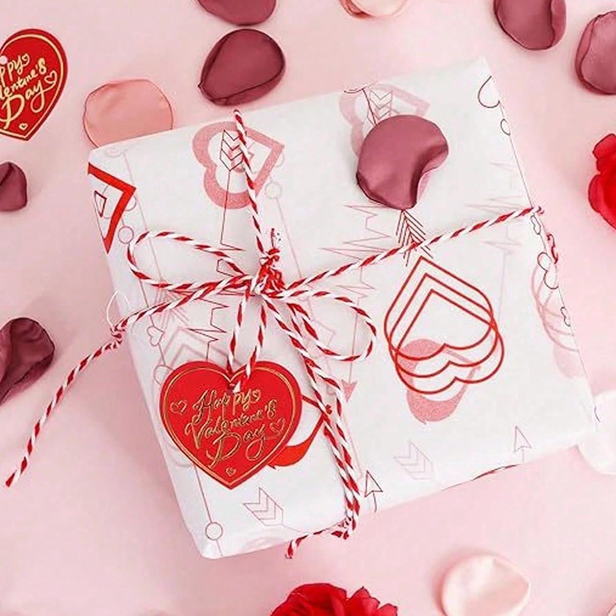 Valentine's Day Gift Tags, Letters, Heart Shaped Paper Labels, Party Decor, Holiday Gifts, Special Occasions
