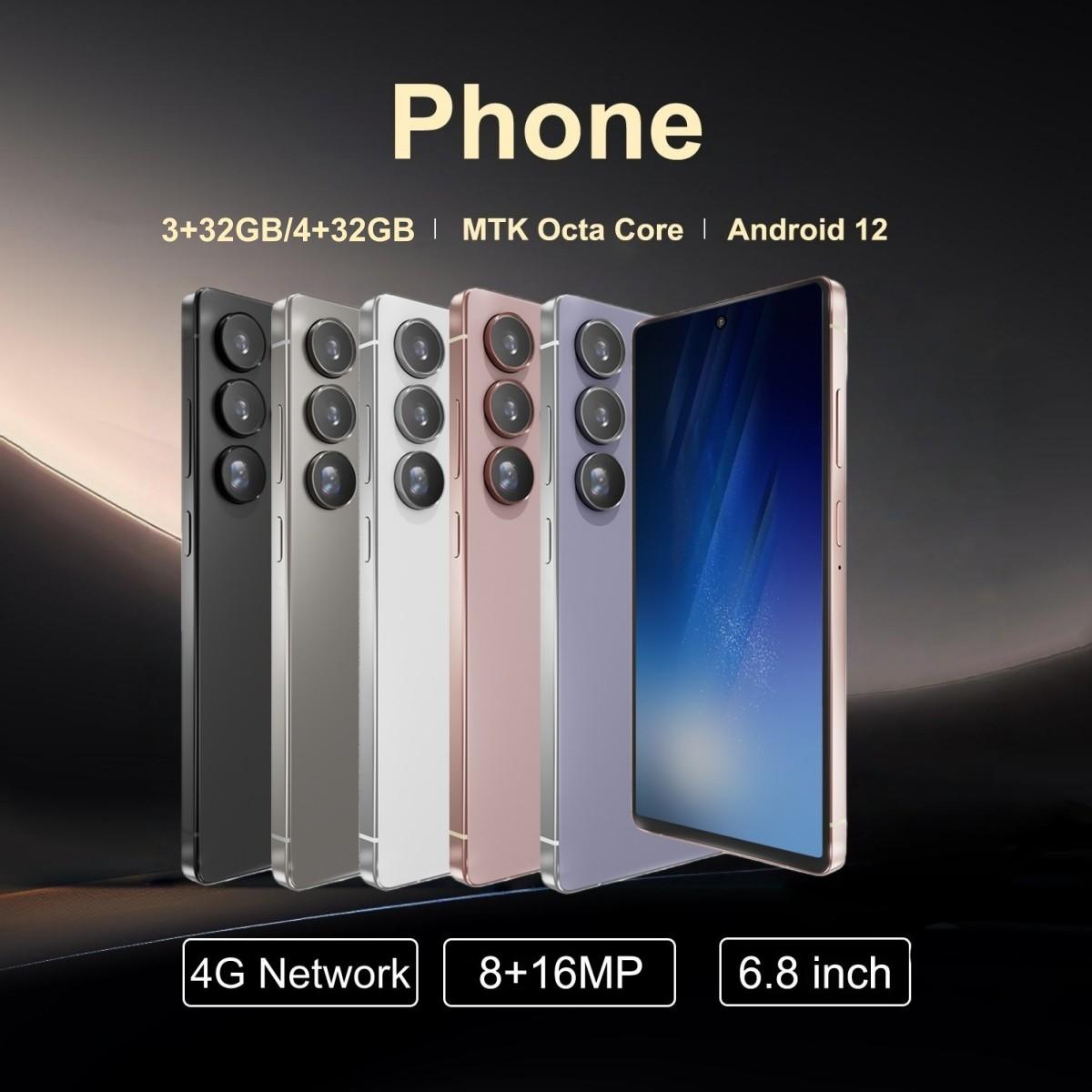 Fuffi Smartphone 6.8 Inch 4GB RAM 32GB ROM, 8+16mp Camera, 4g Network, 4000mah Battery, Android 12, GPS Navigation, Android Cell Phone