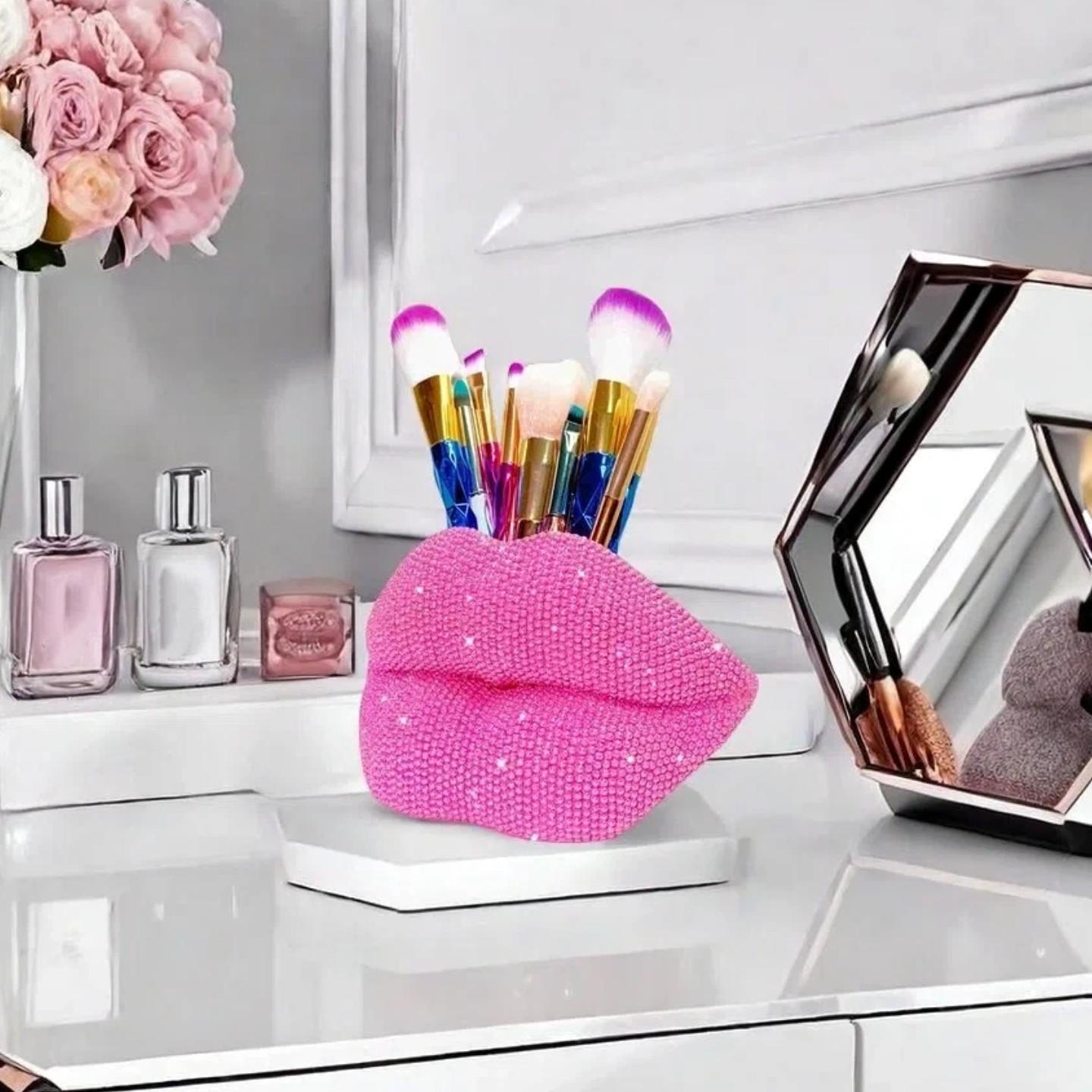 Sexy Lipstick Holder Pen Stand, Resin Craft, Vanity Makeup Brush/pen Organizer, Unique Decorative Item, Perfect Gift for Valentine's Day/birthday