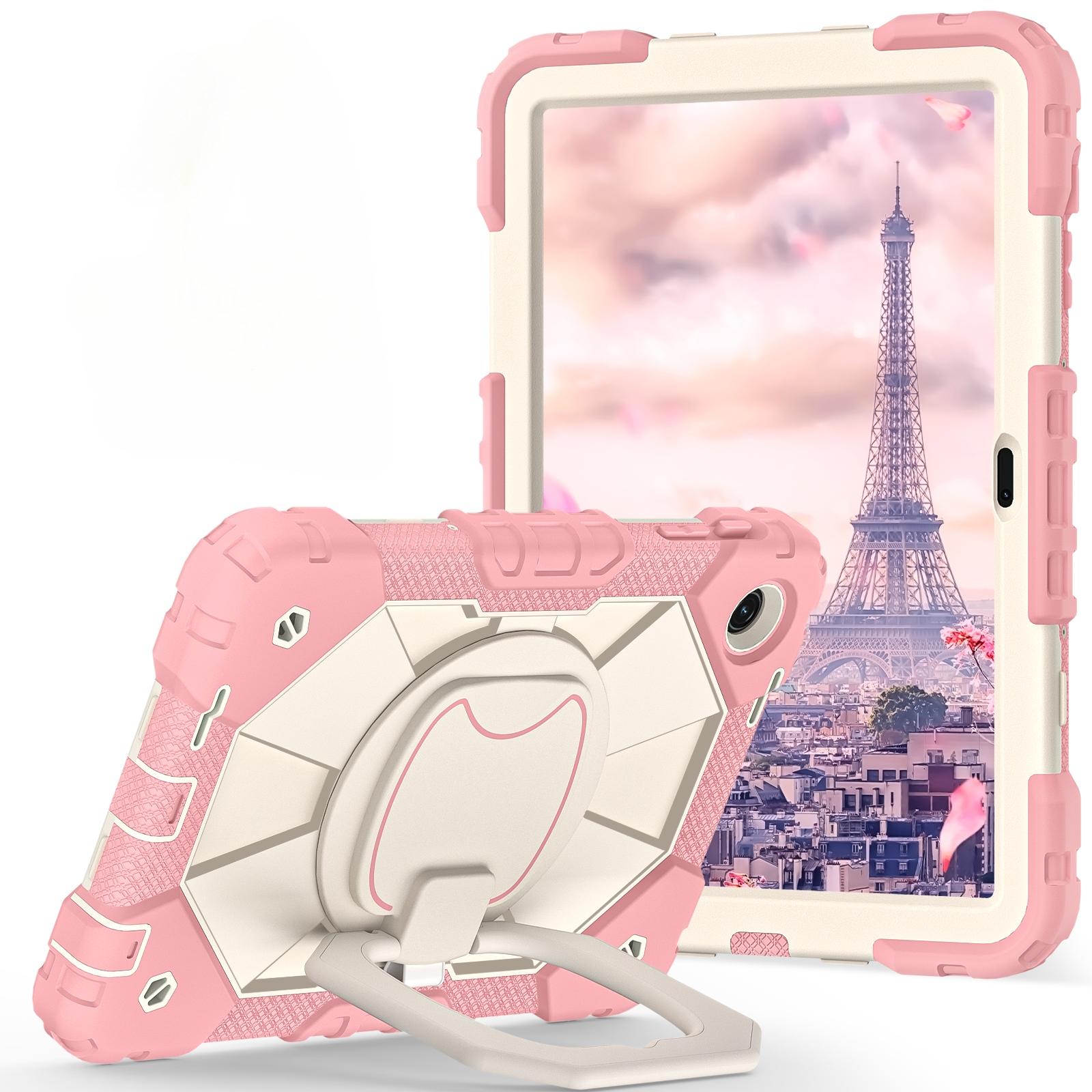 Heavy Duty Shockproof Case for T-Mobile Revvl Tab 2 2025 10.1 Inch, 360° Bumper Protective Tablet Cover with Rotating Kickstand Handle, Tablet Casing, Accessories, Protection