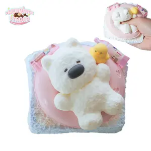 [WenQing Taba Squishy] Handmade taba squishies/swimming puppy squishy toys full silicone reborn squishy, fidget toys, taba squishy, swimming puppy, gifts for girls & boys