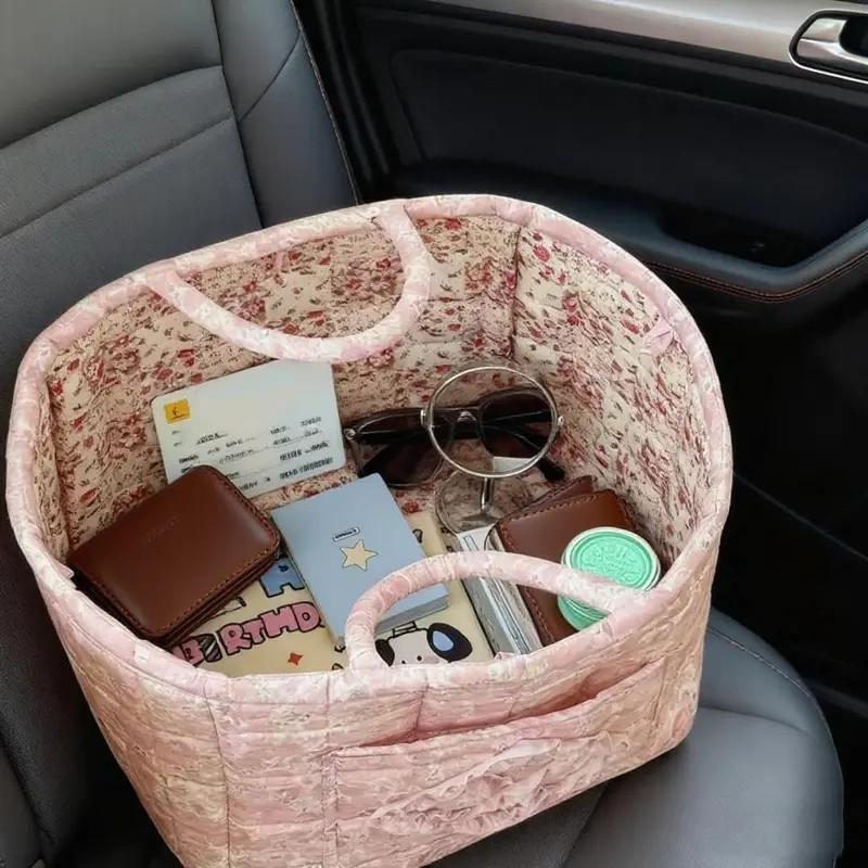 Versatile Car Storage Basket – Durable & Space-Saving Organizer for Car, Home, and On-the-Go | Perfect Valentine's Day Gifts & Basket | Use as Picnic Bag, Mom Bag, Toybox, or for Clothes & Books | Collapsible Handle Reusable Grocery Shopping Bags