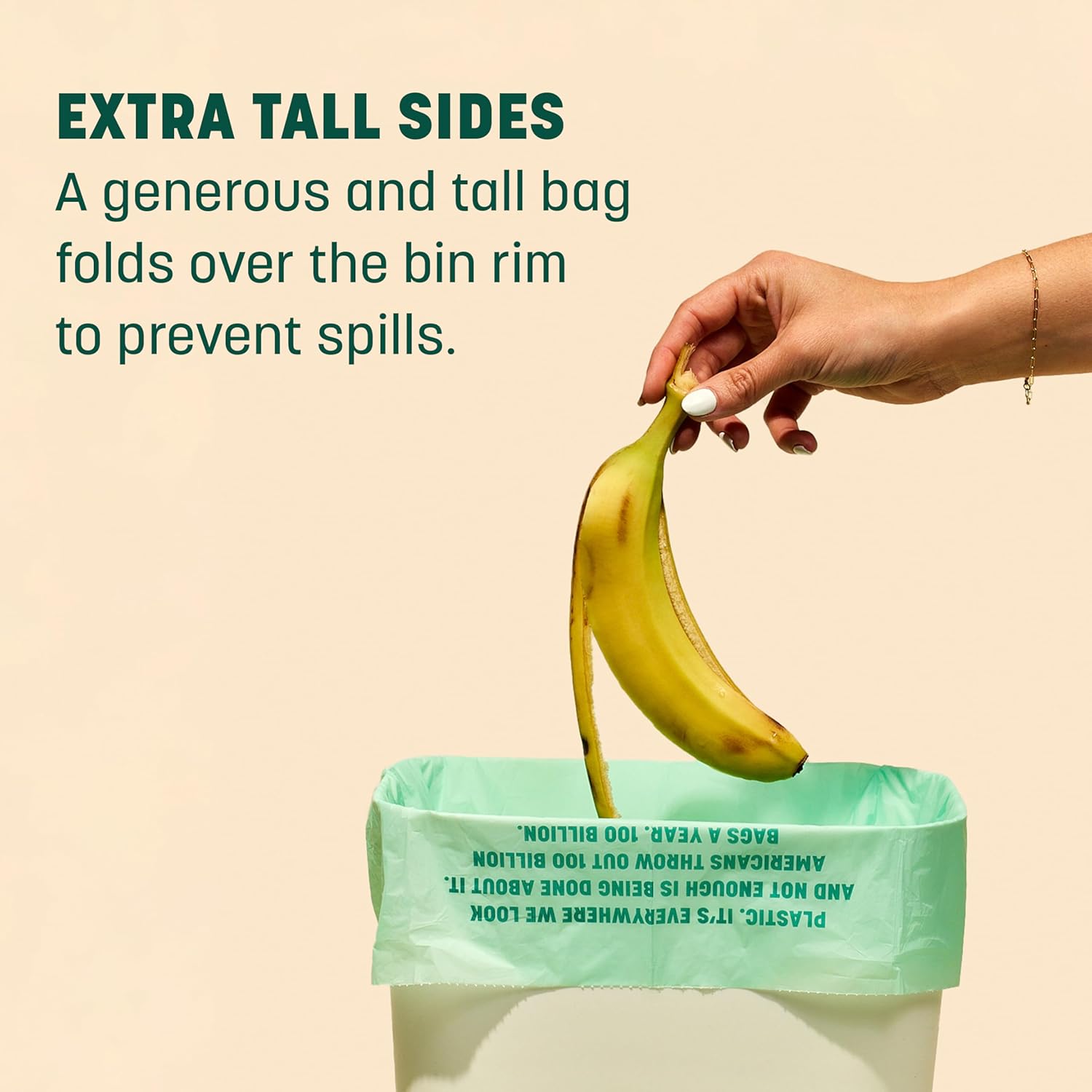 4-Gallon Trash Bags - Heavy-Duty and Compostable, Small Kitchen Bags for Kitchen Bin (50 bags) 4-Gallon Trash Bags - Heavy-Duty and Compostable, Small Kitchen Bags for Kitchen Bin (50 bags)