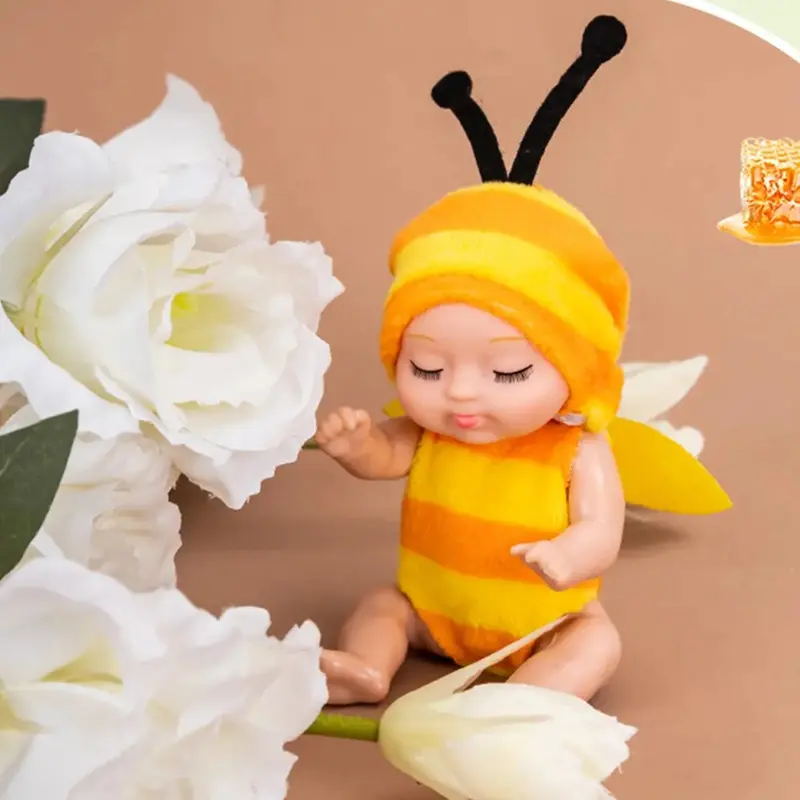 Girls' Cartoon Realistic Newborn Doll Set - 4.3in Mini Dolls, 6 Fairy Tale Princess Figures, Premium Gift Packaging, Pretend-Role Play Toy for Children Girls' Cartoon Realistic Newborn Doll Set - 4.3in Mini Dolls, 6 Fairy Tale Princess Figures, Premium Gift Packaging, Pretend-Role Play Toy for Children