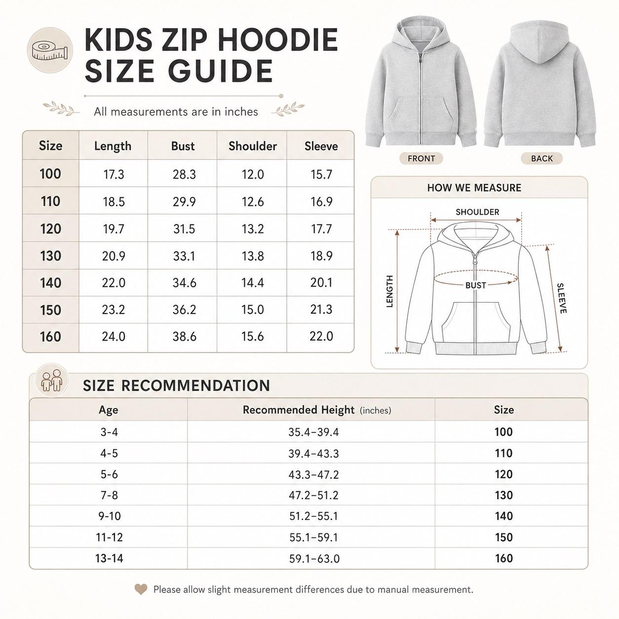 Kids’ Fashion Bear Graphic Zip Up Hoodie, Casual Long Sleeve Hooded Jacket with Front Pockets and Back Print, Everyday Outerwear for School, Travel, Outdoor Play and Weekend Wear
