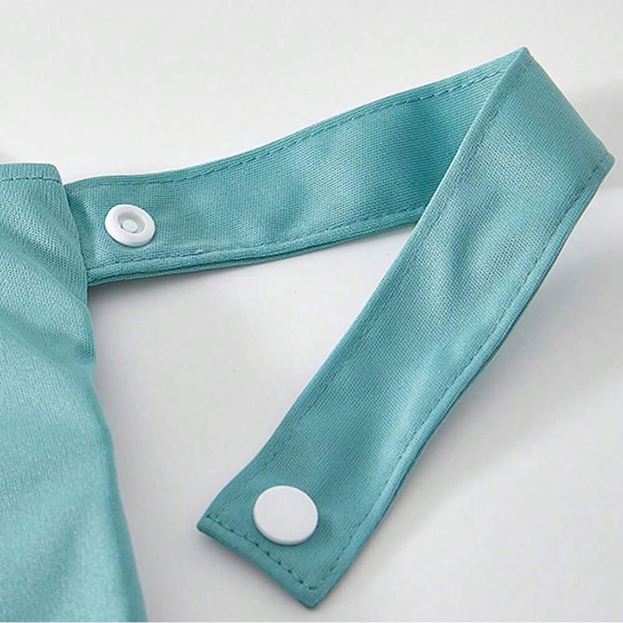 Reusable Diaper Storage Bag for Cloth Diapers & Breast Pump Parts, Dual Zipper Design, Portable Handle, Ideal for Beach Gym Travel