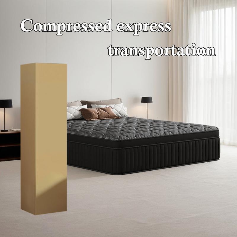 LODEIJA 8/10/12/14 Inch Twin, Full, Queen, King Mattress Memory Foam And Spring, Hybrid MattressMedium Firmness, Lumbar Support, For Home Rooms Hotels, Boxed Halloween ChristmasGift Furniture Ergonomic  size mattress Interior Modern size mattress