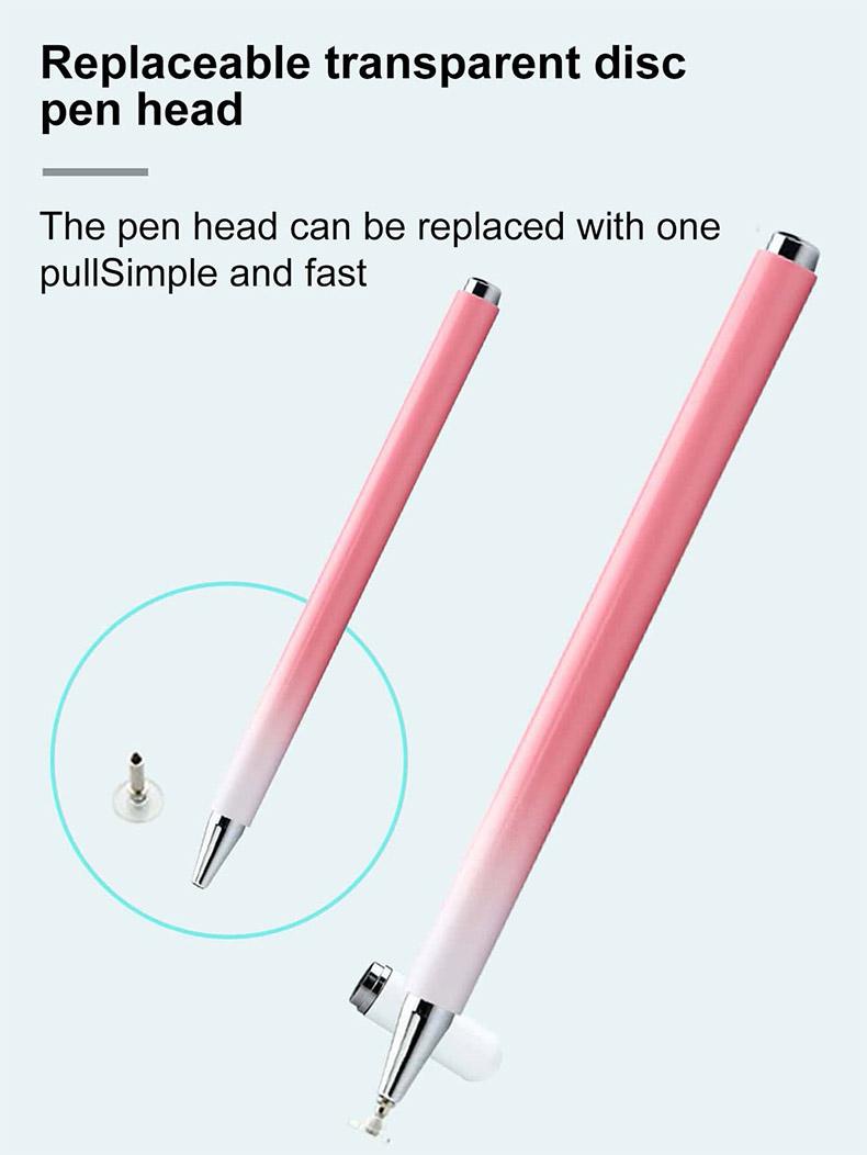 Universal Capacitive Stylus Pen, No Charging Needed, Compatible with Phones and Tablets, Dual-Sided Magnetic Cap, Touchscreen Pen for Drawing and Writing