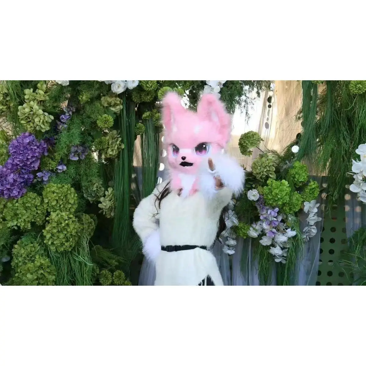 Fursuits Animal Head Costume Cat Furry Head Kigurumi Cute Dog Head Costume Halloween Cosplay Costume Performance Props Kids gift