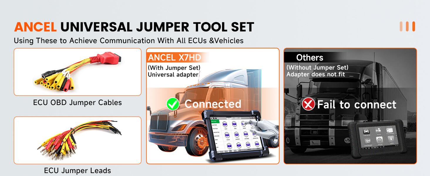 ANCEL X7 HD Heavy Duty Truck Scanner, 40+ Reset Bidirectional Diesel Scan Tool for Cummins, Detroit, Caterpillar, Volvo, Paccar, Semi Trucks Full System Diagnostic Tool with DPF, ECU Coding, 2 In 1 Diagnostic Scan Tool for Truck & Car ANCEL X7 HD Heavy Duty Truck Scanner, 40+ Reset Bidirectional Diesel Scan Tool for Cummins, Detroit, Caterpillar, Volvo, Paccar, Semi Trucks Full System Diagnostic Tool with DPF, ECU Coding, 2 In 1 Diagnostic Scan Tool for Truck & Car