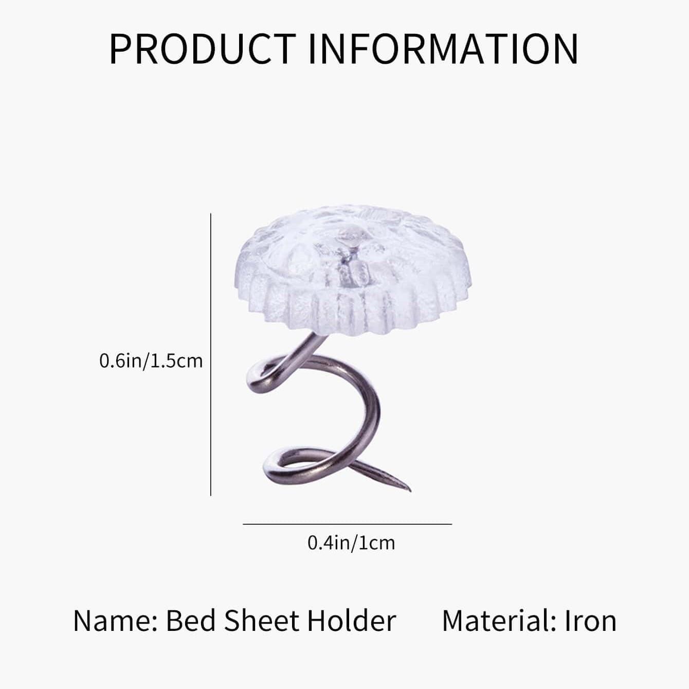 20/50pcs Transparent Plastic Head Screws, Non-Slip Fixing Nails, Sofa Furniture Screws, Easy Twist Pins, Durable Home Hardware