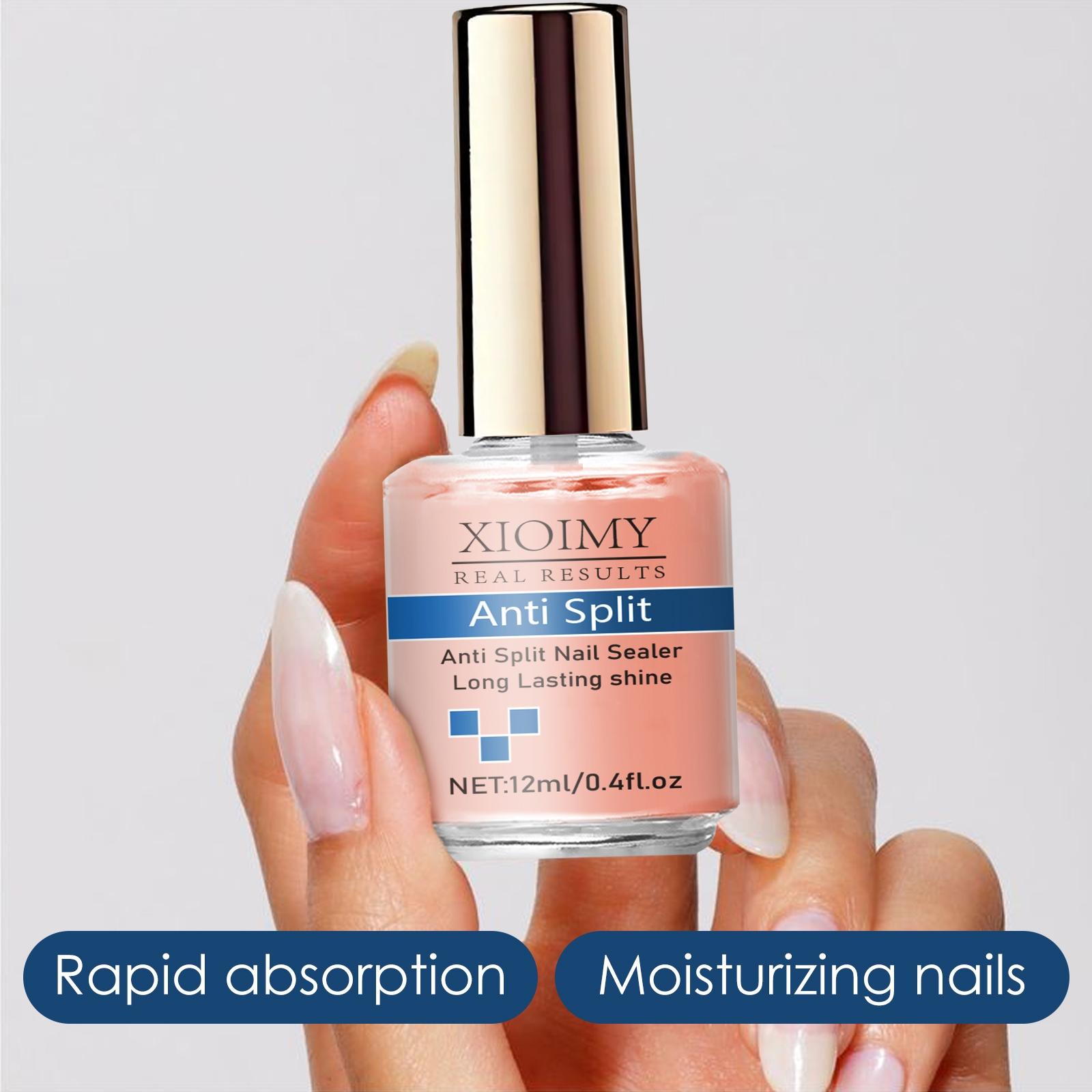 Xioimy 12ML Natural Nail Strengthener with Keratin, Super Effective Anti-Crack Care, Nourishing Healthy Nails, Fast-Drying Non-Irritating Formula