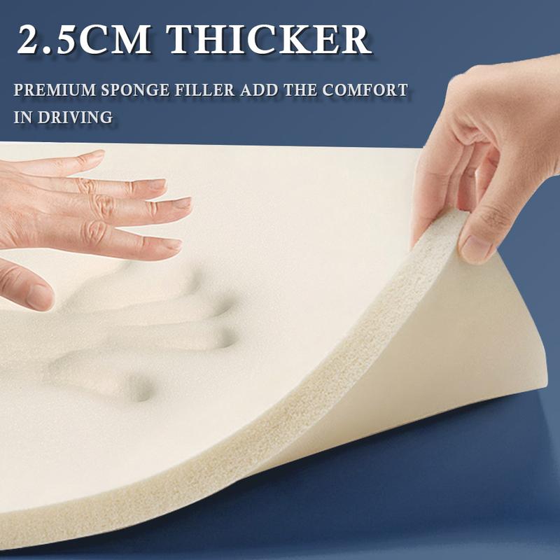 CAR PASS Leather Car Seat Covers Full Set Universal waterproof, 3D Foam Support  Universal Fit for Trucks Vans SUVs Sedans Automotive ，Airbag Compatible