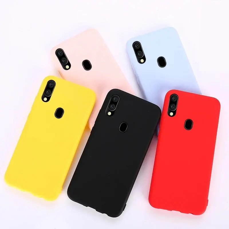 Soft Matte Silicone TPU Back Cover Case - Shockproof Phone Accessories for Samsung Galaxy A01,A02S,A10,A10E,A11,A20,A20E,A21,A30,A31,A40,A41,A50,A51,A70S,A71