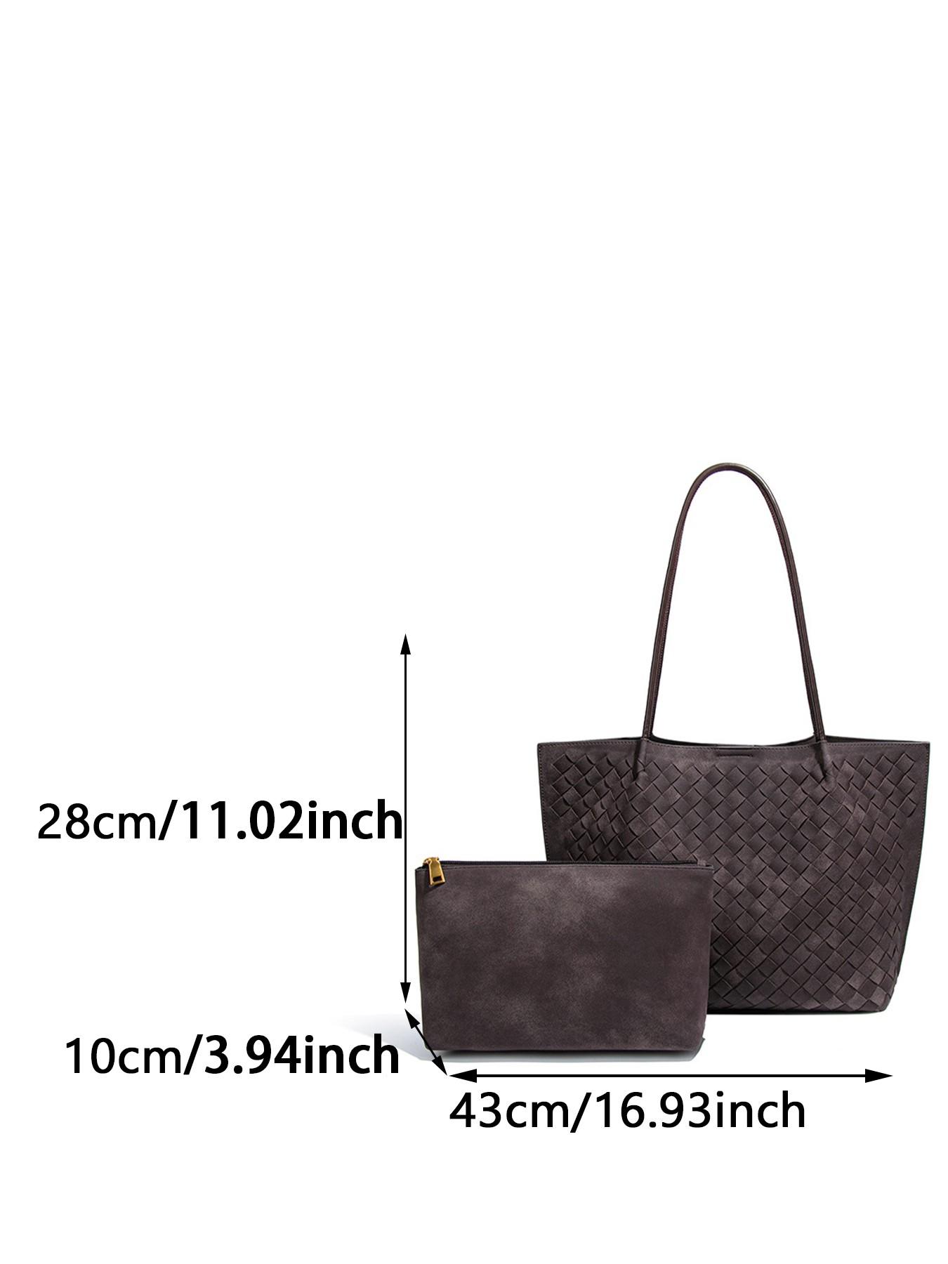 High-Quality Handwoven Underarm Tote Bag, Unique Lightweight Shoulder Bag, Marled Style Woven Tote, Large Capacity Commuter Bag, Daily Use