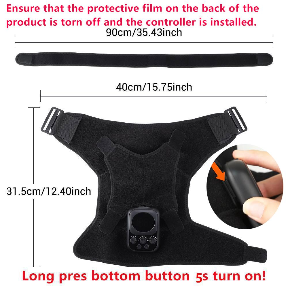 Heating Vibration Massage Shoulder Pad 3-speed Heating 3 Vibration Massage Portable Shoulder Massage Equipment USB Rechargeable Gift for Parent Heating Vibration Massage Shoulder Pad 3-speed Heating 3 Vibration Massage Portable Shoulder Massage Equipment USB Rechargeable Gift for Parent