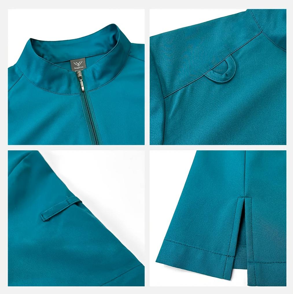 Ladies Healthcare Scrub Set with Multi-Pockets, Breathable Quick-Dry Wrinkle-Resistant Fabric, Casual Loose-Fitting Design for Home and Clinic Ladies Healthcare Scrub Set with Multi-Pockets, Breathable Quick-Dry Wrinkle-Resistant Fabric, Casual Loose-Fitting Design for Home and Clinic