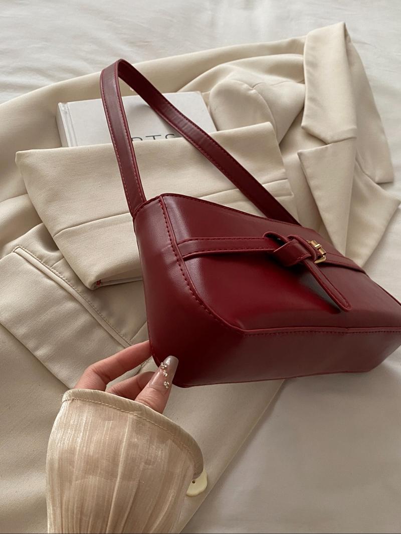 Elegant Women's Shoulder Bag with Belt Decoration, Casual Fashion Crossbody/shoulder Bag, Ideal Gift for Daily Use, Versatile Design, Everyday Bag