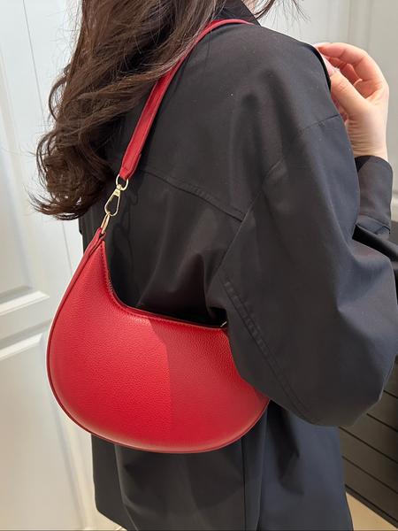 Women's Elegant, Cute Sailor Handbag with Zipper Closure, Fashionable Crescent Bag, Daily Use Crossbody Bag, Half Moon Bag