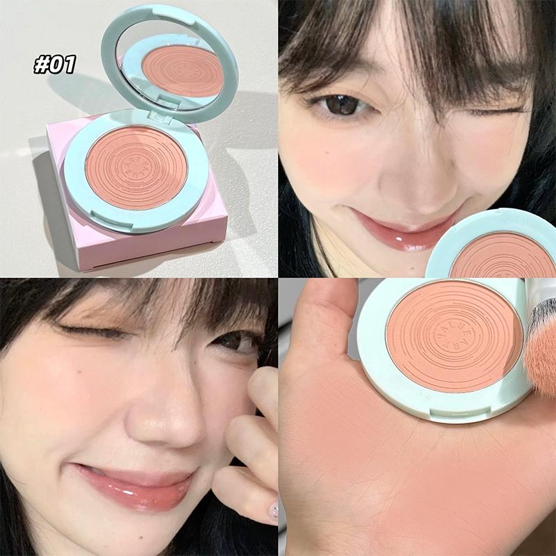 Spring Summer Macaron Blush Palette, Cute Atmosphere, Suitable for All Skin Tones, Natural Look, Visible Color, Makeup Essentials