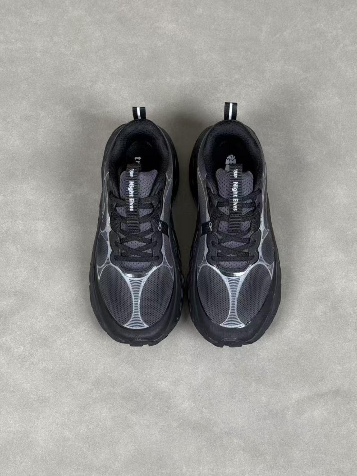 Unisex Thick Sole Wide Toe Waterproof Lightweight Breathable Outdoor Night Glow Trail Running Shoes, Comfortable Sports Footwear