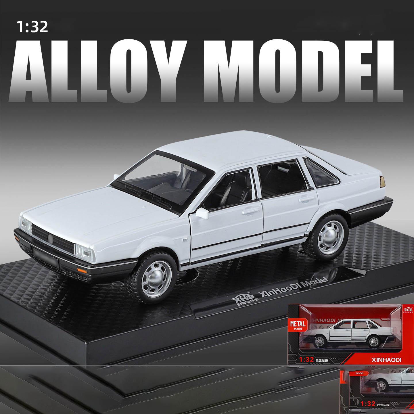 Volkswagen Santana 1:32 Classic Alloy Car Model Collectible Ornament, High-Quality Replica Vehicle Decorative Piece