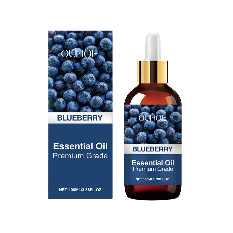 Ouhoe Blueberry Soothing Essential Oil, Moisturizing Hair Care, Full Body Skin Care, Nail Care, Multi-Functional Essential Oil