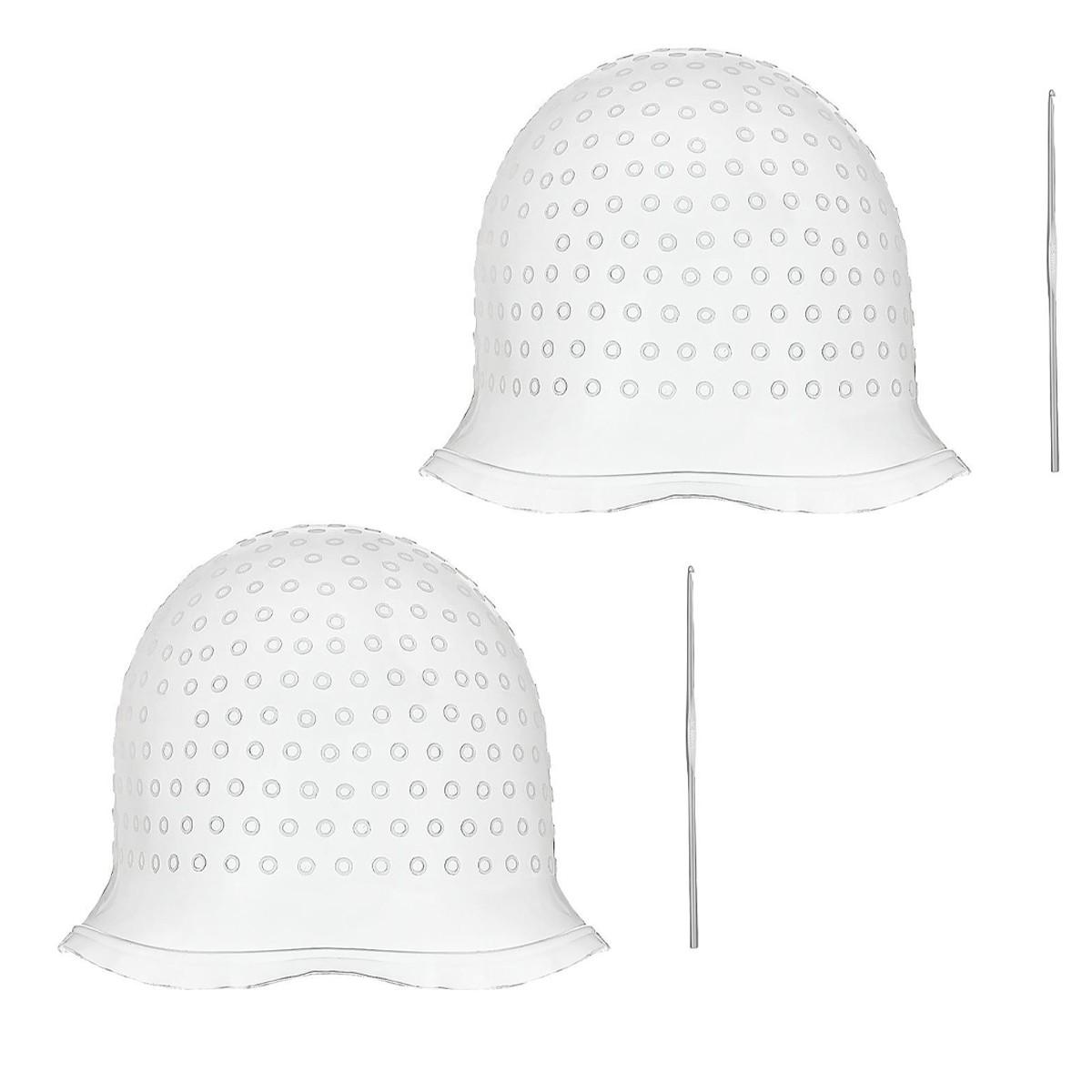 1 Pcs Hair Coloring Highlighting Cap Reusable Silicone Highlight Cap Pull Through Caps for Hair Coloring Frosting Cap with Hook Hair Dye Cap with Holes Hair Salon Tools Hairdressing Highlighting Kit, 1 Pickle Hat + 1 Hook