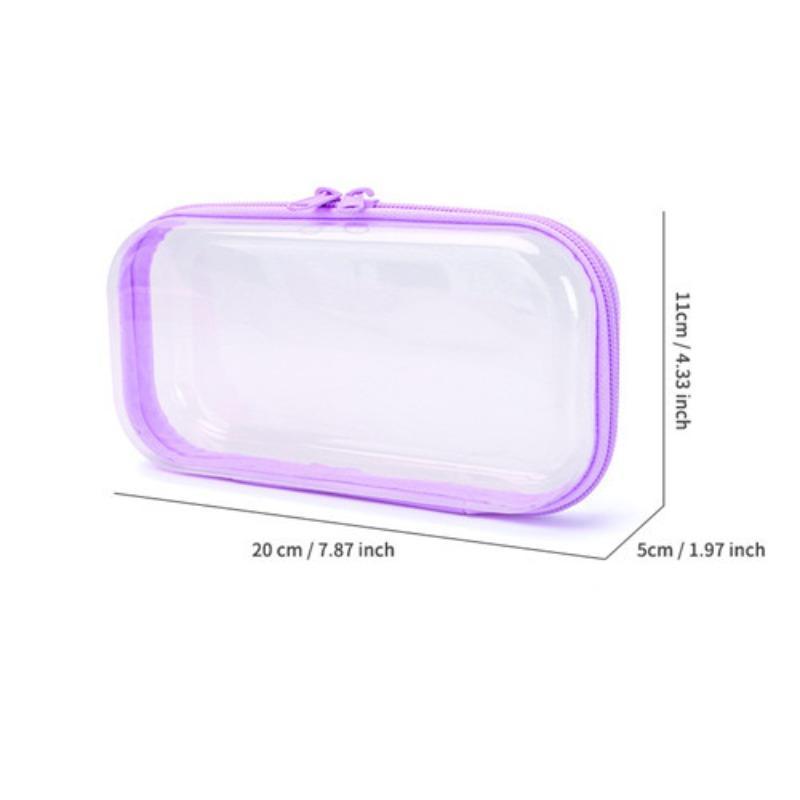 Transparent Storage Box Set, Toy Marker Makeup Organizer Bag, Cosmetic Storage Box, Home Socks Underwear Zipper Desktop Container, Universal Use, Multifunctional Organizer